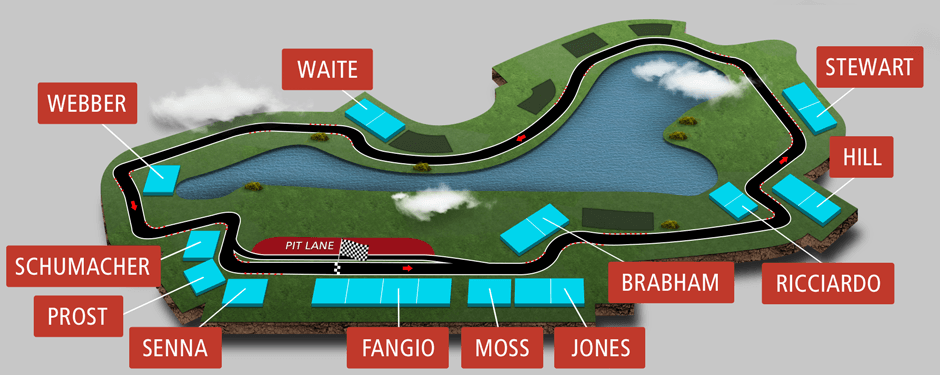 F1 Melbourne 2023 Grandstand Map